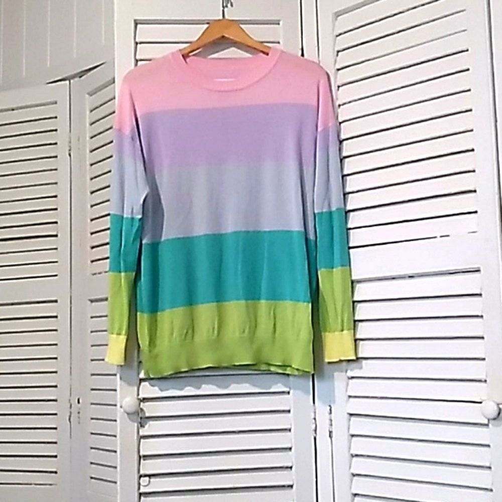 Elizabeth and James Textile sweater,  great transition piece